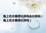 晚上吃水果捞长胖吗会长胖吗（晚上吃水果捞长胖吗）