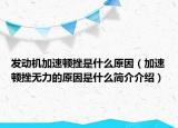 发动机加速顿挫是什么原因（加速顿挫无力的原因是什么简介介绍）