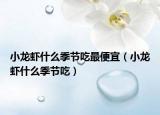 小龙虾什么季节吃最便宜（小龙虾什么季节吃）