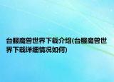 台服魔兽世界下载介绍(台服魔兽世界下载详细情况如何)