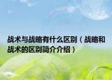 战术与战略有什么区别（战略和战术的区别简介介绍）