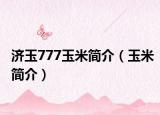 济玉777玉米简介（玉米简介）