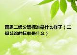 国家二级公路标准是什么样子（二级公路的标准是什么）