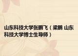 山东科技大学张鹏飞（梁鹏 山东科技大学博士生导师）