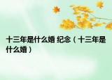 十三年是什么婚 纪念（十三年是什么婚）