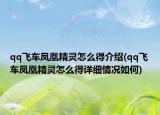 qq飞车凤凰精灵怎么得介绍(qq飞车凤凰精灵怎么得详细情况如何)