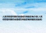 人民币贬值对房价会造成怎样的影响介绍(人民币贬值对房价会造成怎样的影响详细情况如何)