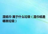 湿纸巾 属于什么垃圾（湿巾纸是哪类垃圾）