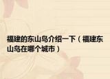 福建的东山岛介绍一下（福建东山岛在哪个城市）