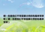 哪一些是我们平常需要注意的有毒家常菜呢（哪一些是我们平常需要注意的有毒家常菜）