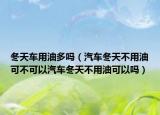冬天车用油多吗（汽车冬天不用油可不可以汽车冬天不用油可以吗）