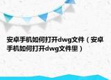 安卓手机如何打开dwg文件（安卓手机如何打开dwg文件里）