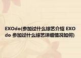 EXOdo(参加过什么综艺介绍 EXOdo 参加过什么综艺详细情况如何)