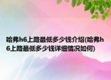 哈弗h6上路最低多少钱介绍(哈弗h6上路最低多少钱详细情况如何)