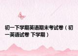初一下学期英语期末考试卷（初一英语试卷 下学期）