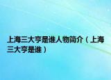 上海三大亨是谁人物简介（上海三大亨是谁）