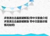 求音速出击最新破解版(带中文歌曲介绍 求音速出击最新破解版 带中文歌曲详细情况如何)