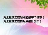 海上丝绸之路起点的是哪个城市（海上丝绸之路的起点是什么市）