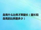 身高什么比例才算腿长（腿长和身高的比例是多少）