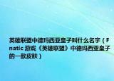 英雄联盟中德玛西亚皇子叫什么名字（Fnatic 游戏《英雄联盟》中德玛西亚皇子的一款皮肤）