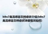 h9n7禽流感是怎样症状介绍(h9n7禽流感是怎样症状详细情况如何)