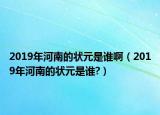 2019年河南的状元是谁啊（2019年河南的状元是谁?）