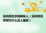 深圳郑氏宗祠神秘人（深圳郑氏宗祠为什么没人敢拆）