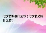 七夕节叫做什么节（七夕节又叫什么节）