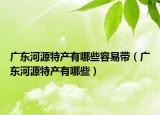 广东河源特产有哪些容易带（广东河源特产有哪些）