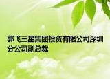 郭飞三星集团投资有限公司深圳分公司副总裁