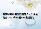 韩国秘密电视剧剧情简介（出生的秘密 2013年韩国SBS电视剧）