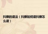 抖擞的读法（抖擞如何读抖擞怎么读）