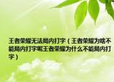 王者荣耀无法局内打字（王者荣耀为啥不能局内打字呢王者荣耀为什么不能局内打字）