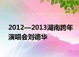 2012—2013湖南跨年演唱会刘德华