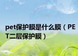 pet保护膜是什么膜（PET二层保护膜）