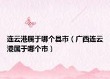 连云港属于哪个县市（广西连云港属于哪个市）