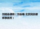 刘晓春律师（刘春梅 北京同创律师事务所）