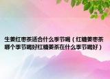 生姜红枣茶适合什么季节喝（红糖姜枣茶哪个季节喝好红糖姜茶在什么季节喝好）