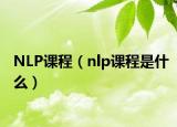 NLP课程（nlp课程是什么）