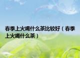 春季上火喝什么茶比较好（春季上火喝什么茶）