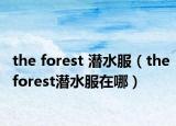 the forest 潜水服（theforest潜水服在哪）