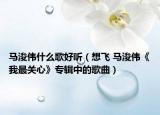 马浚伟什么歌好听（想飞 马浚伟《我最关心》专辑中的歌曲）