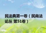 民法典第一卷（民商法论丛 第51卷）