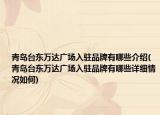 青岛台东万达广场入驻品牌有哪些介绍(青岛台东万达广场入驻品牌有哪些详细情况如何)
