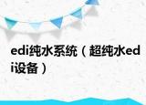 edi纯水系统（超纯水edi设备）
