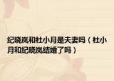 纪晓岚和杜小月是夫妻吗（杜小月和纪晓岚结婚了吗）
