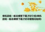 单机游戏一般去哪里下载才好介绍(单机游戏一般去哪里下载才好详细情况如何)