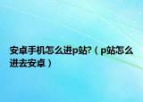 安卓手机怎么进p站?（p站怎么进去安卓）