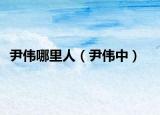 尹伟哪里人（尹伟中）