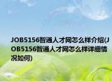 JOB5156智通人才网怎么样介绍(JOB5156智通人才网怎么样详细情况如何)